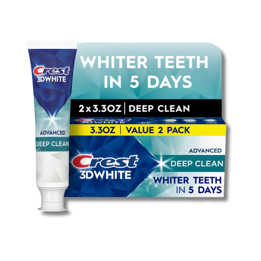 Crest 3D White Advanced Teeth Whitening Toothpaste - Deep Clean (2 pack)
