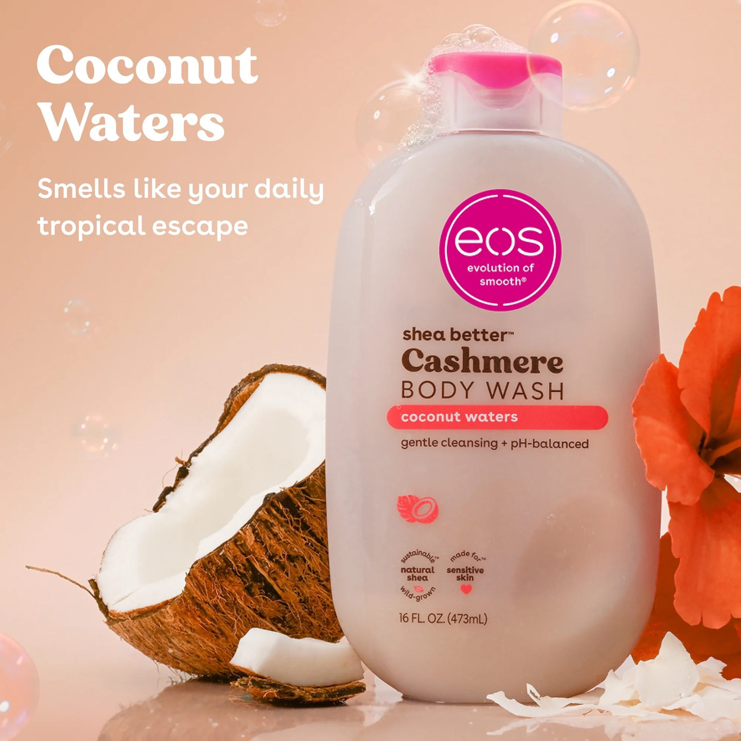 EOS Shea Better Cashmere Body Wash - Coconut Waters