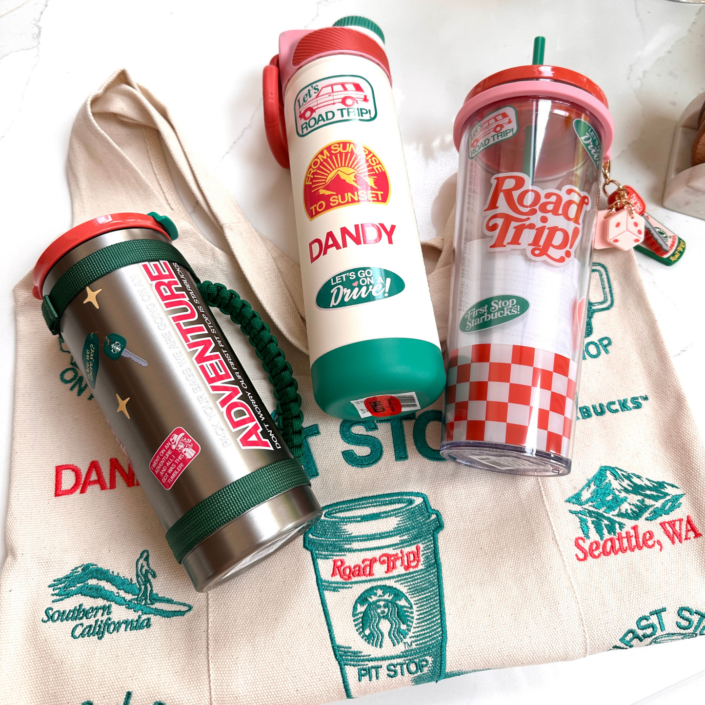 Starbucks x Dandy Roadtrip Water Bottle