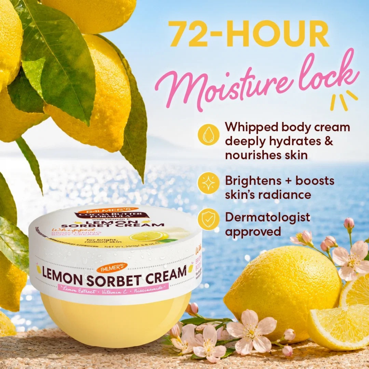 Palmers Lemon Sorbet Body Brightening Cream