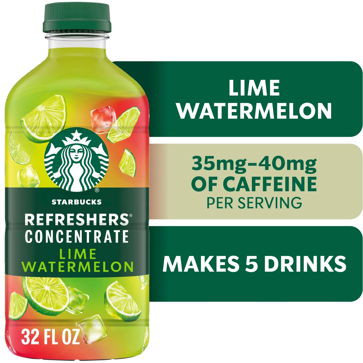 Starbucks Refreshers Concentrate Drink - Lime Watermelon