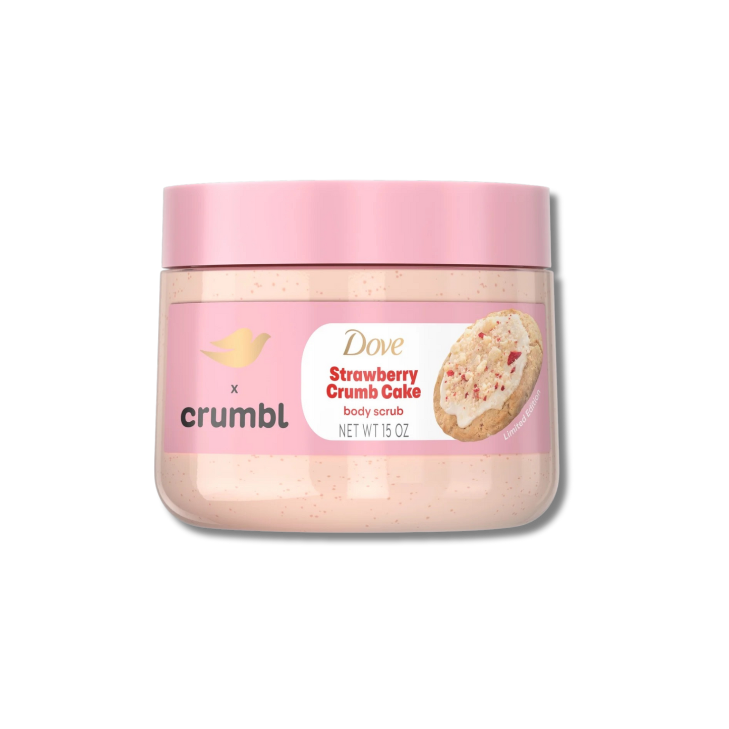 Dove Crumbl Body Scrub - Strawberry Crumb Cake